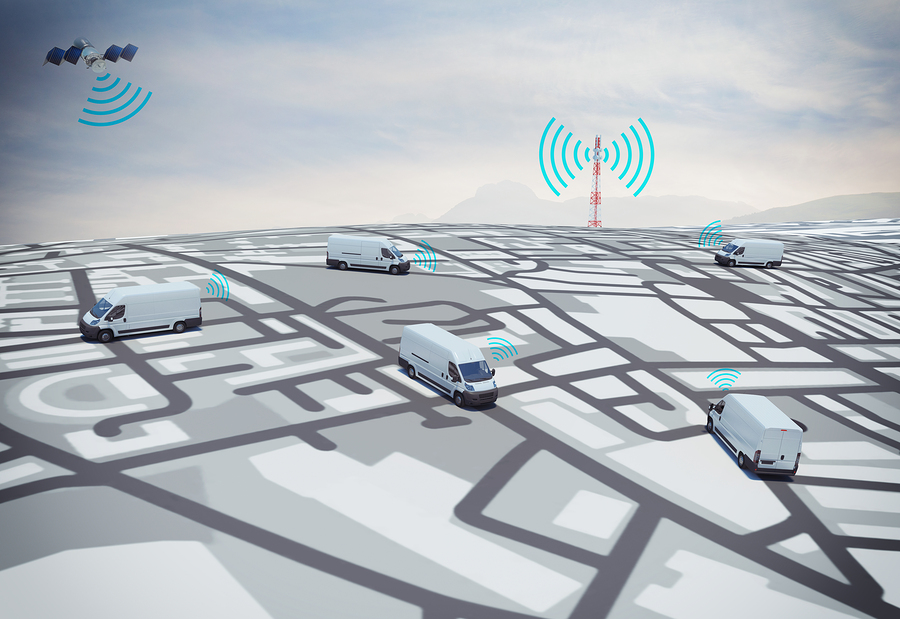 GPS Vehicle tracking of a van fleet